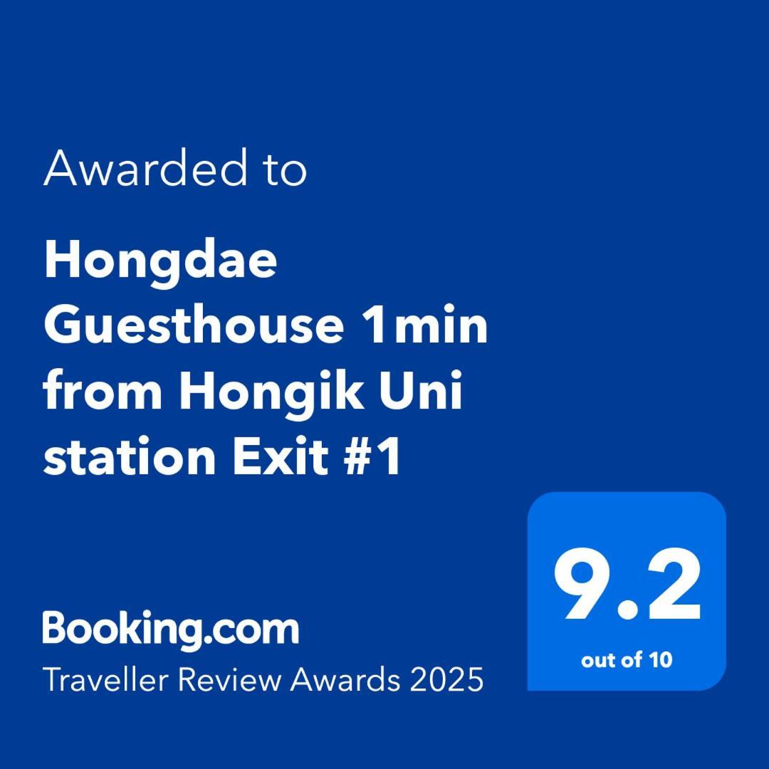 Hongdae Guesthouse 1Min From Hongik Uni Station Exit #1 Сеул Екстериор снимка